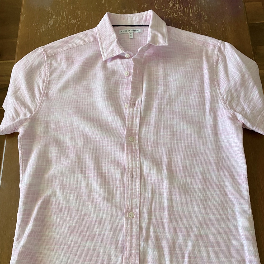 Pink Button Down Short Sleeve